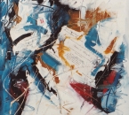 Faire part - Technique mixte sur toile collée sur panneau bois - 70x65 - Non daté - Collection particulière.jpg