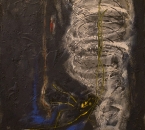 Le merveilleux chant de l'ombre - Acrylique et sable sur toile - 81x60 - 1993.jpg