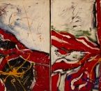 Sans titre - Dyptique -  Acrylique sur toile  - 73x54(x2) - 1990.jpg