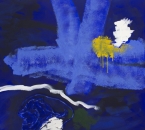 Peinture No 182 - Acrylique, pigments et tissus sur toile - 90x90 - 2020.jpg