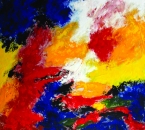 18 - Peinture No 280 - Série l'Itinéraire - Saturne - Hugues Dufourt - Huile et pigments sur toile - 100x100 - 2025.jpg