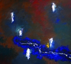 20 - Peinture No 282 - Série l'Itinéraire - L'Espace aux ombres - Hugues Dufourt - Huile et pigments sur toile - 100x100 - 2025.jpg