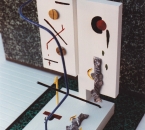 Liaisons et ruptures (1) - Sculpture bois et métal polychrome - Non daté.jpg