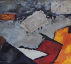 Composition - Gouache, Acrylique et jute sur papier - 65x50 - Non daté.jpg