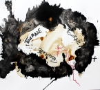 Sans Titre -  Acrylique, Encre et Crayon Sur Papier 72 - 50x65 - 5-2011.jpg