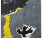 Sans titre - Acrylique, encre et huile sur papier 261 - 40x40 - 7-2018.JPG