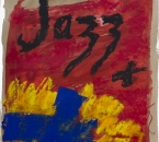 Sans titre - Acrylique, huile et crayon sur papier 246 - 30x40 - 2017- Affiche concert couleur trio - Don a la Ligue contre le cancer.jpg