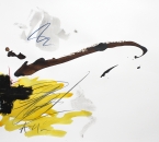 Sans titre - Encre, brou de noix, huile, pigment et crayon sur papier 120 - 65x50 - 2014.JPG