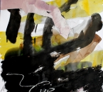 Sans titre - Encre, brou de noix, pigment, huile, collage et crayon sur papier 128 - 50x70 - 2014.JPG