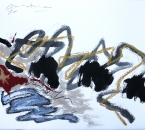 Sans titre - Encre, crayon, acrylique, brou de noix et huile sur papier 152 - 76x56 - 2014.JPG