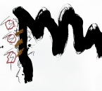 Sans titre - Encre, huile et crayon sur papier 95 - 65x50 - 2013.jpg