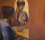 Isabelle au miroir - Huile sur toile - 116x89 - Date inconnue.jpg