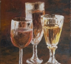 Les trois verres - Huile sur toile - 55x38 - 1984.jpg