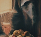 Nature morte au torchon - Huile sur toile - 61x46 - 1984.jpg