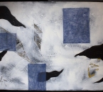 DIPTYQUE-BLANC-B-Acrylique-Et-Collage-Sur-Carton-contrecolle-sur-panneau-bois-84x115-1998