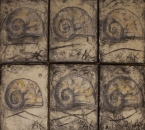 Escargots-Technique-mixte-sur-toile-35x27x6-1997