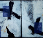 Sans-titre-Acrylique-et-collage-sur-carton-contre-colle-sur-panneau-bois-142x86-1998-Collection-particuliere