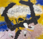 Peinture No 175 - Acrylique, pigments, huile, gaze, terre et sable sur toile - 100x100 - 2019.jpg
