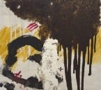 Peinture No 220 - Acrylique, terre et tissus sur toile - 90x90 - 2021.jpg