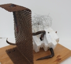 PRESENCE XVIII - Technique mixte - 30x40x32 - 2015 - Vue 7